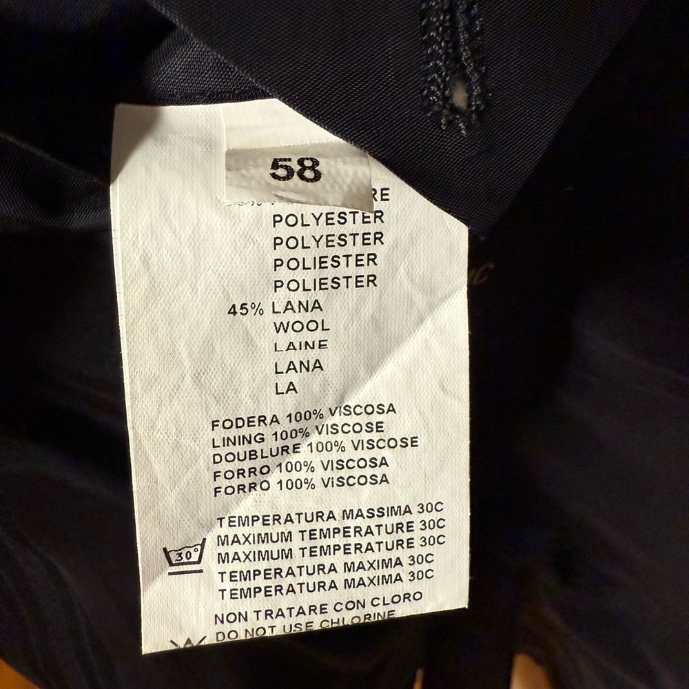 Versace Classic V2 Men's Vintage Pinstripe Wool-blend Blazer Suit Coat Size 58R - Picture 15 of 15